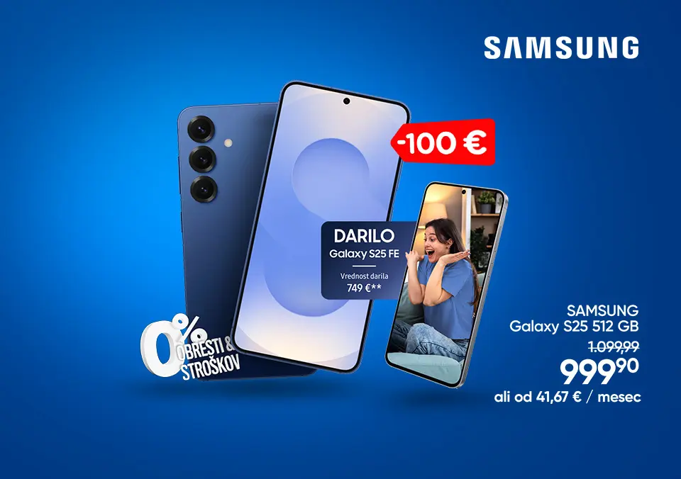 Izkoristi popust na Galaxy S25