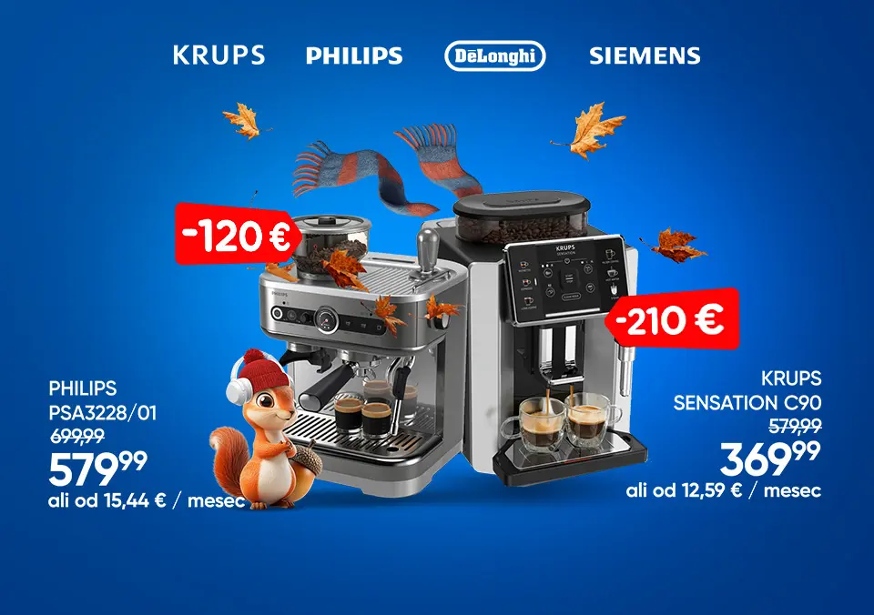 Kavni aparati tudi na obroke!