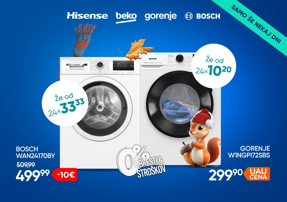 Pralni stroji na obroke!
