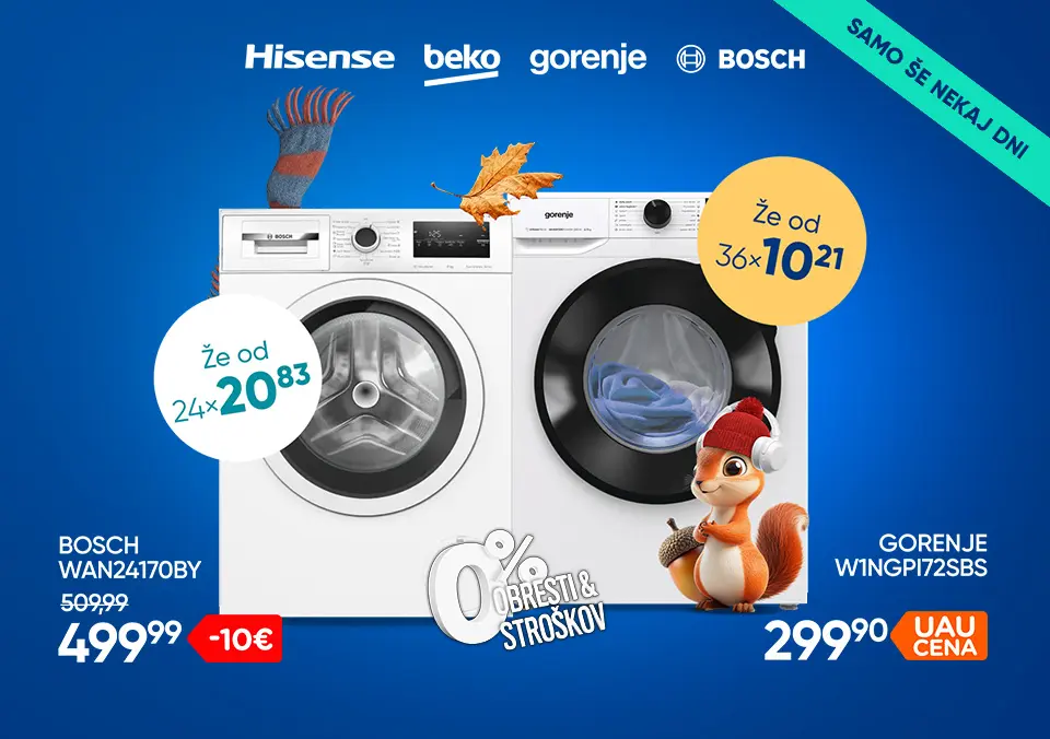 Pralni stroji na obroke!