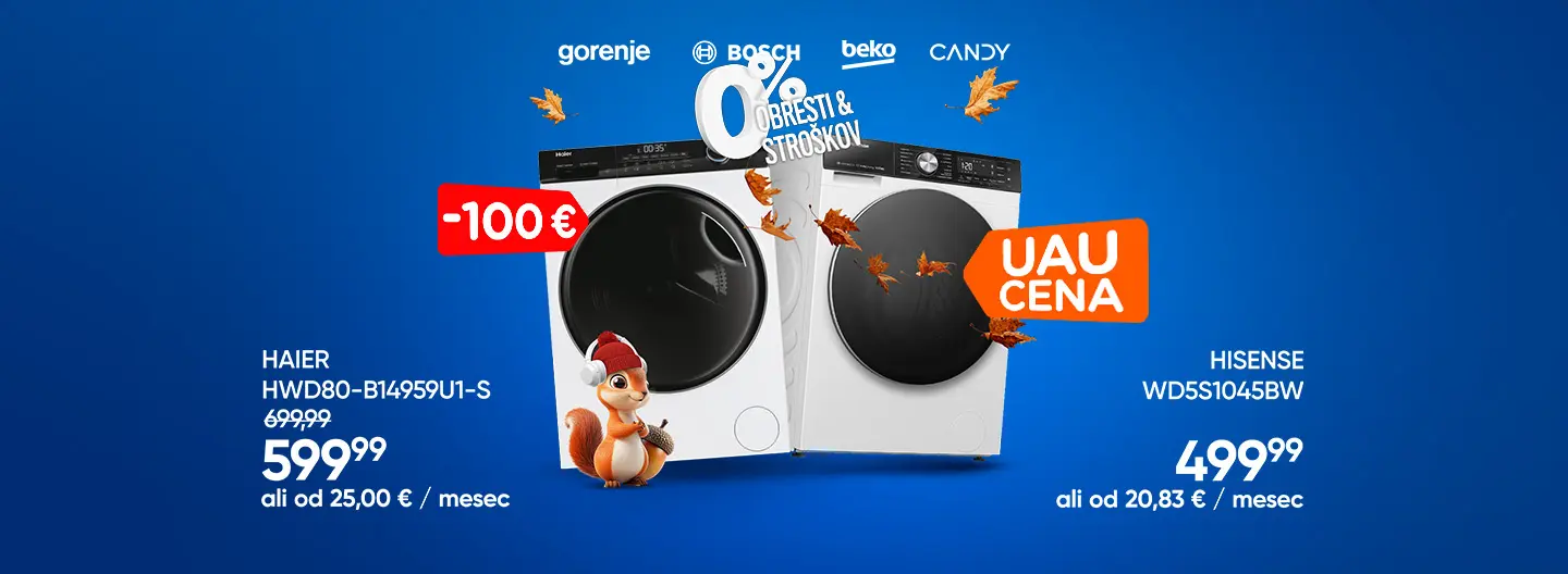 Pralno-sušilni stroji po izjemnih cenah!
