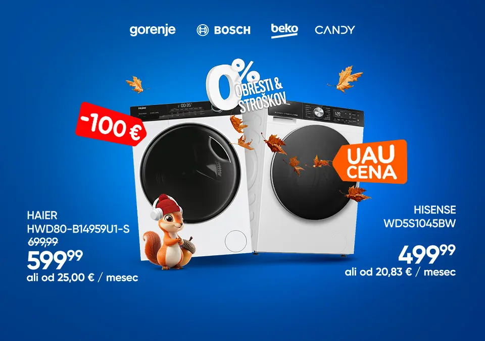 Pralno-sušilni stroji po izjemnih cenah!