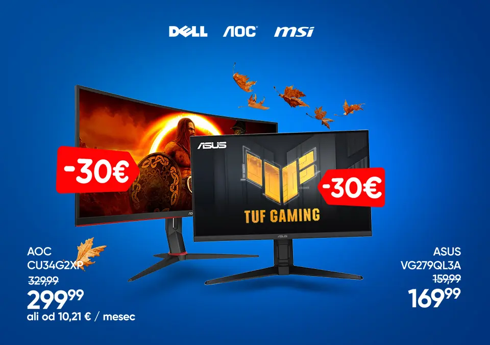 Najboljše ponudbe monitorjev