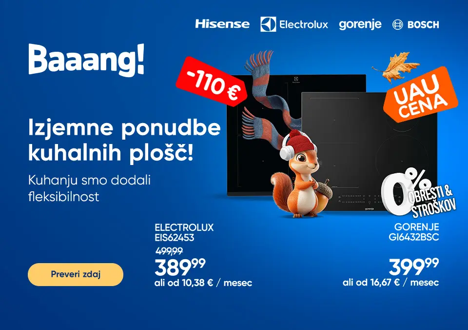 Izjemne ponudbe kuhalnih plošč!