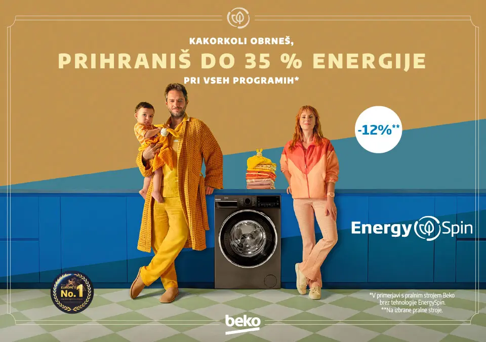 Prihrani do 35% energije na vseh programih