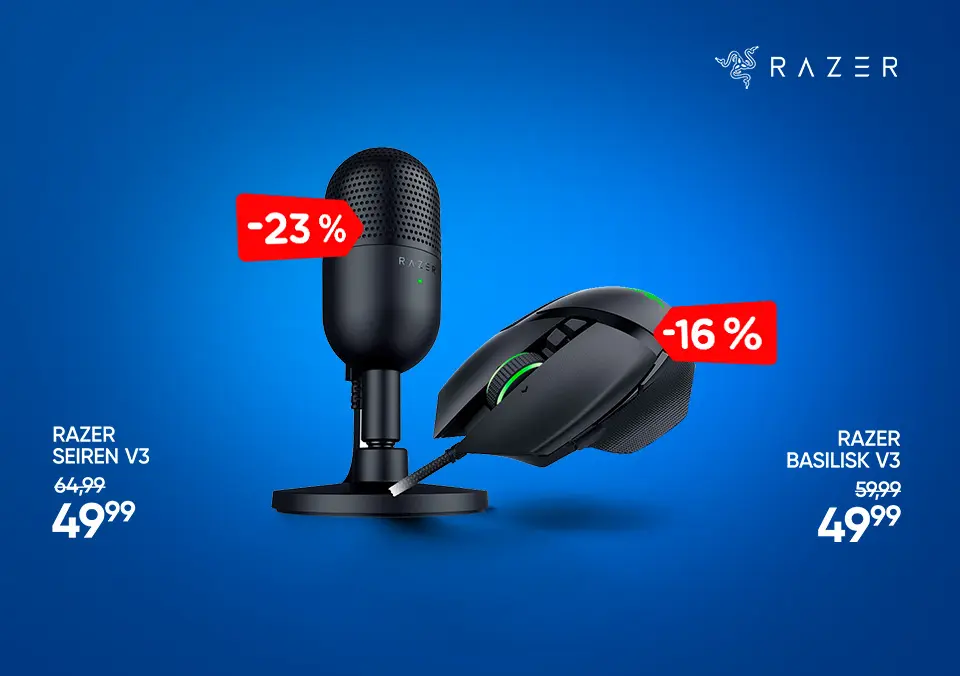 Odlične cene Razer gaming dodatkov!