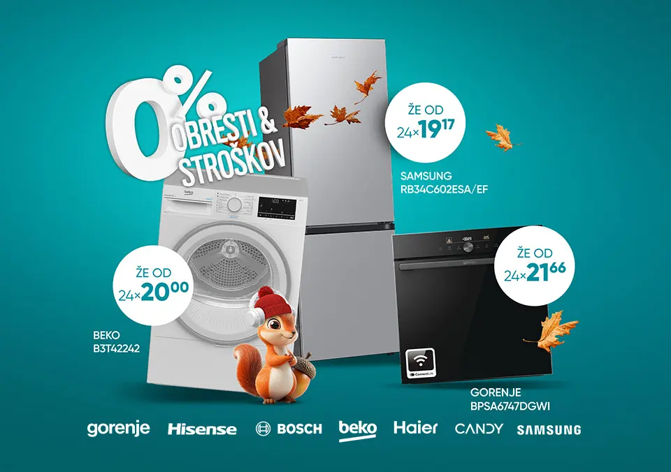 Bela tehnika nad 399 € po razrezani ceni!