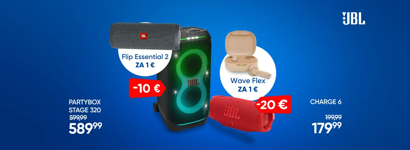 JBL izdelkom smo dodali ugodnost za 1 €