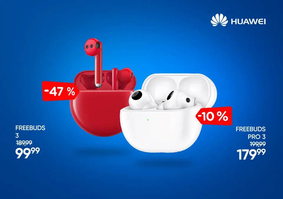 Huawei slušalkam smo dodali akcijske cene!