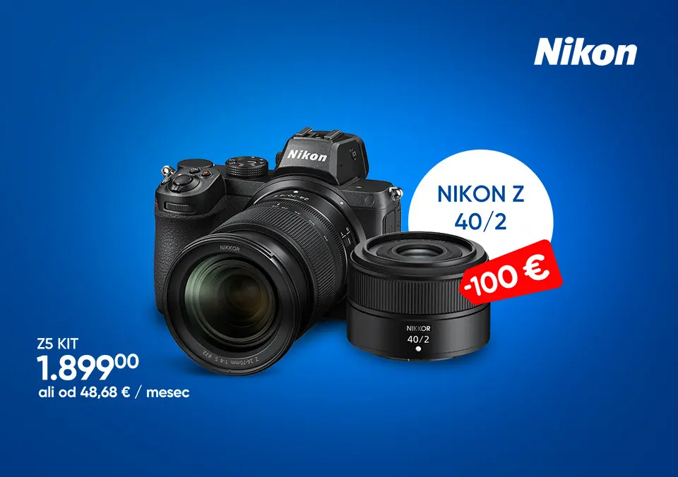 Kupi svoj novi Nikon fotoaparat in izkoristi popust na objektiv!