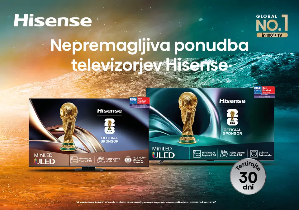 Nepremagljiva ponudba televizorjev Hisense