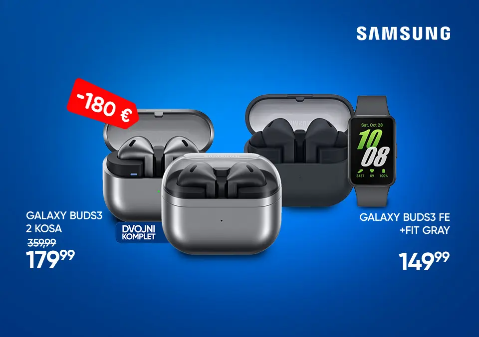 Samsung Buds slušalke v različnih kompletih!