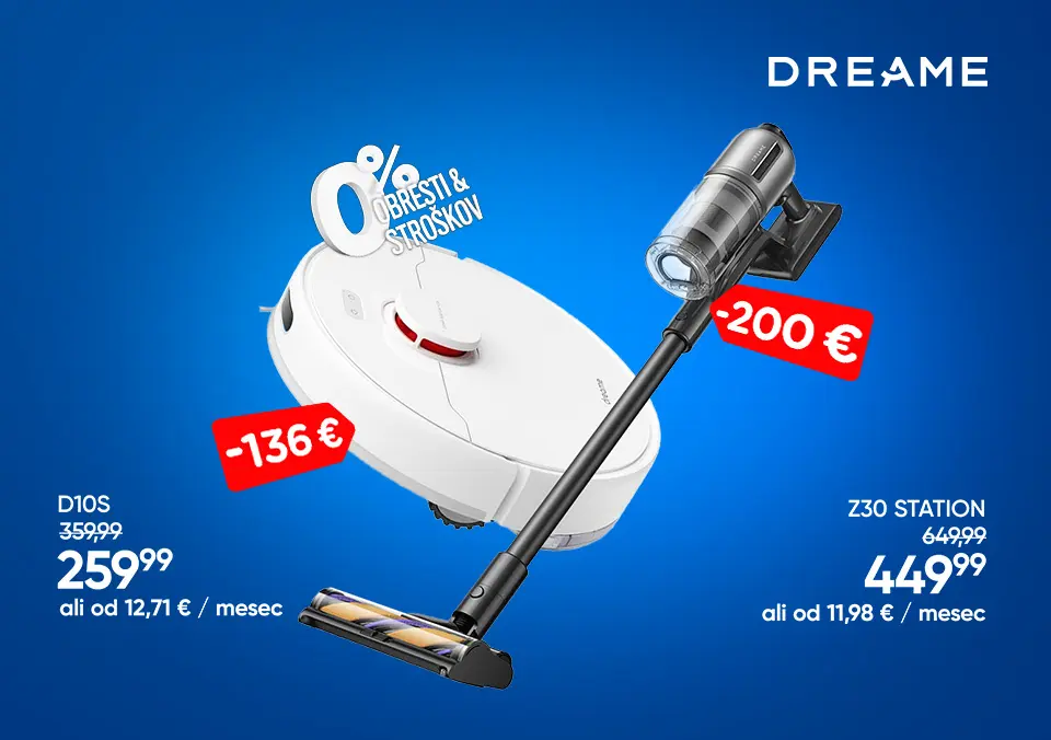 Dreame sesalniki za bleščeč dom!