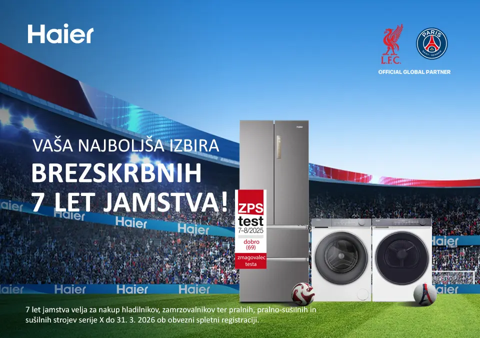 Brezskrbnih 7 let jamstva!