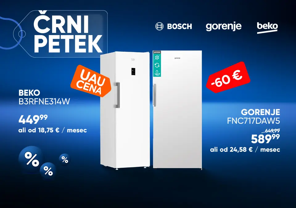 Velika ponudba zamrzovalnikov