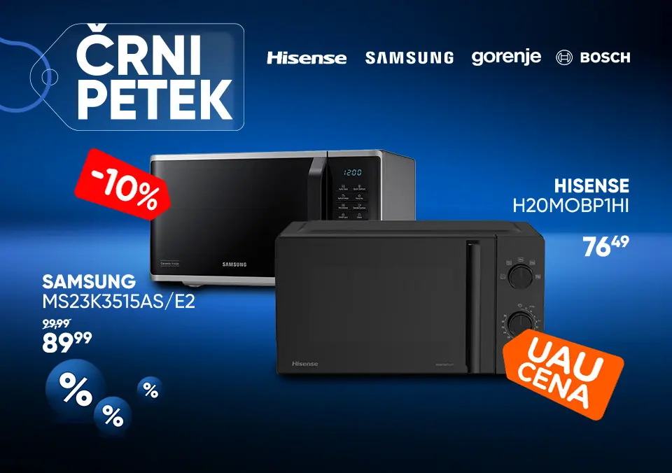 Mikrovalovne in mini pečice po odličnih cenah