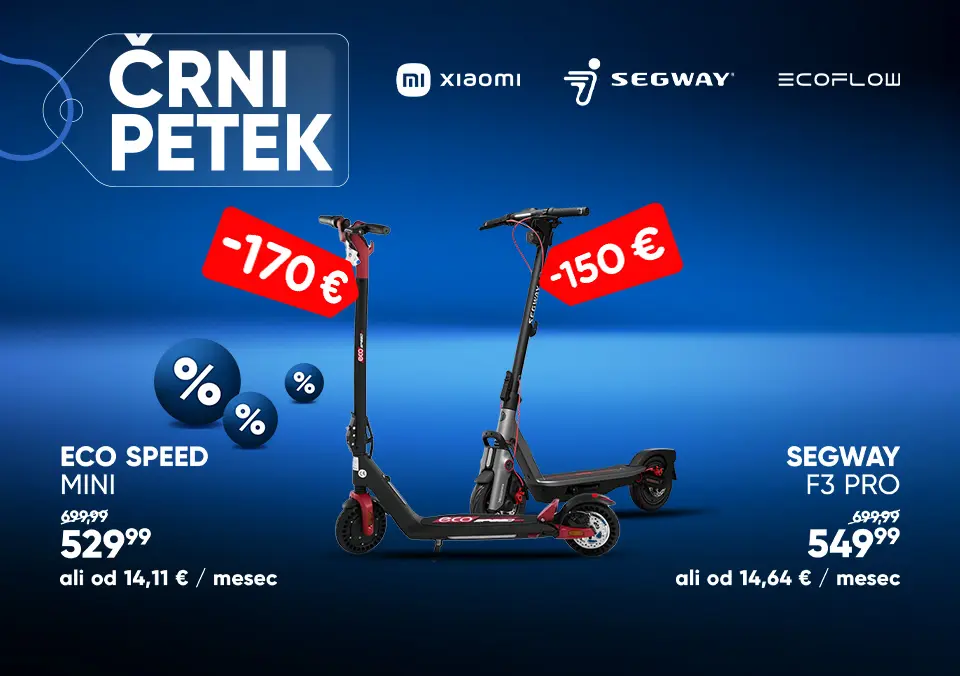 Široka ponudba e-skirojev in koles