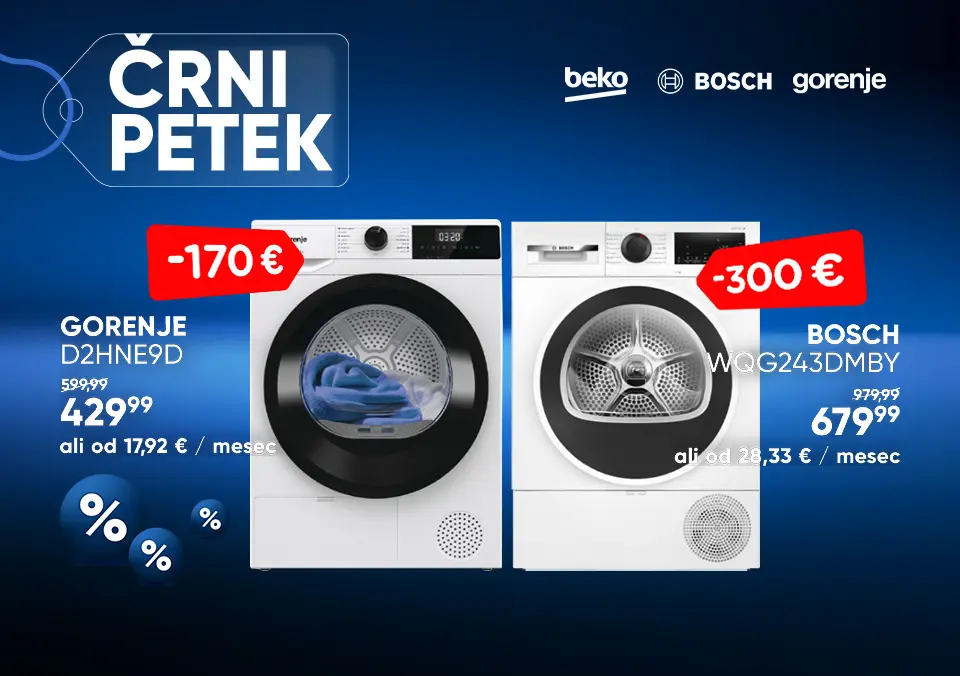 Velika izbira sušilnih strojev