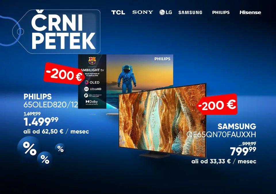 Televizorji najboljših znamk v akciji!