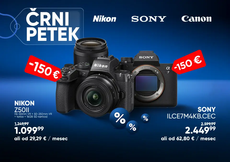 Fotoaparati najboljših znamk na obroke