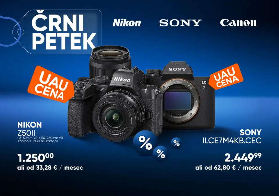 Fotoaparati najboljših znamk na obroke