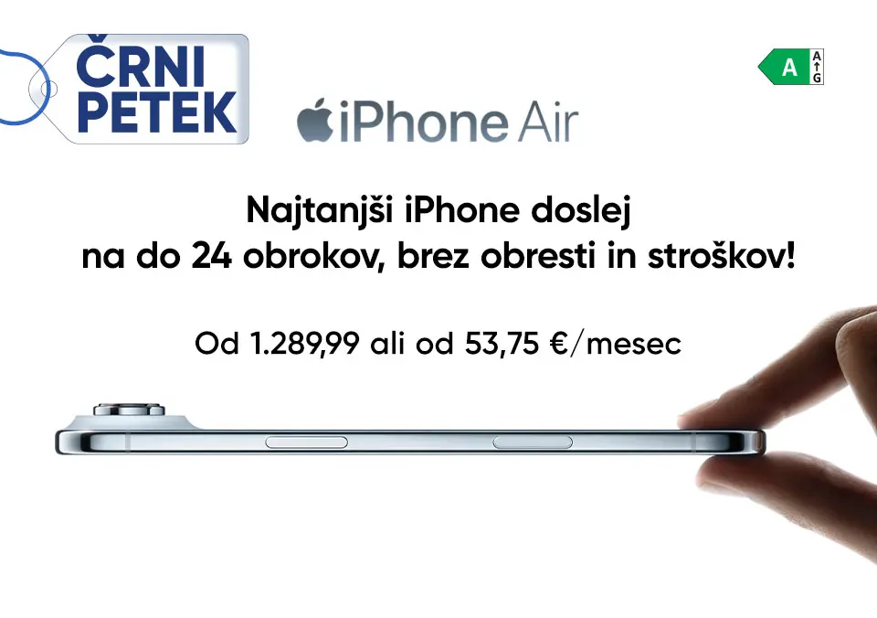 Najtanjši iPhone doslej na do 24 obrokov, brez obresti in stroškov!