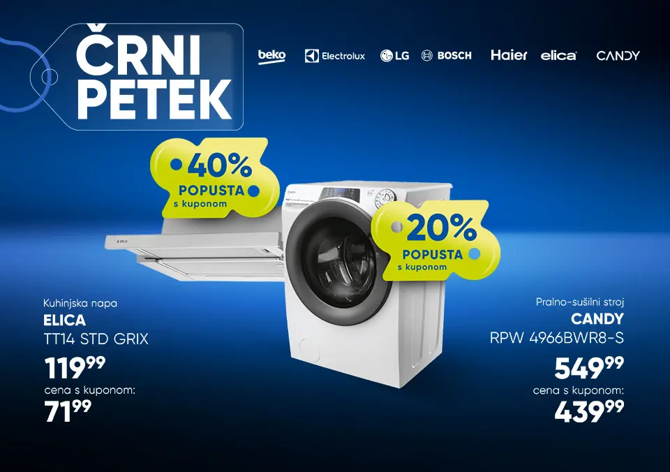 Uporabi kupon in izkoristi popust na belo tehniko