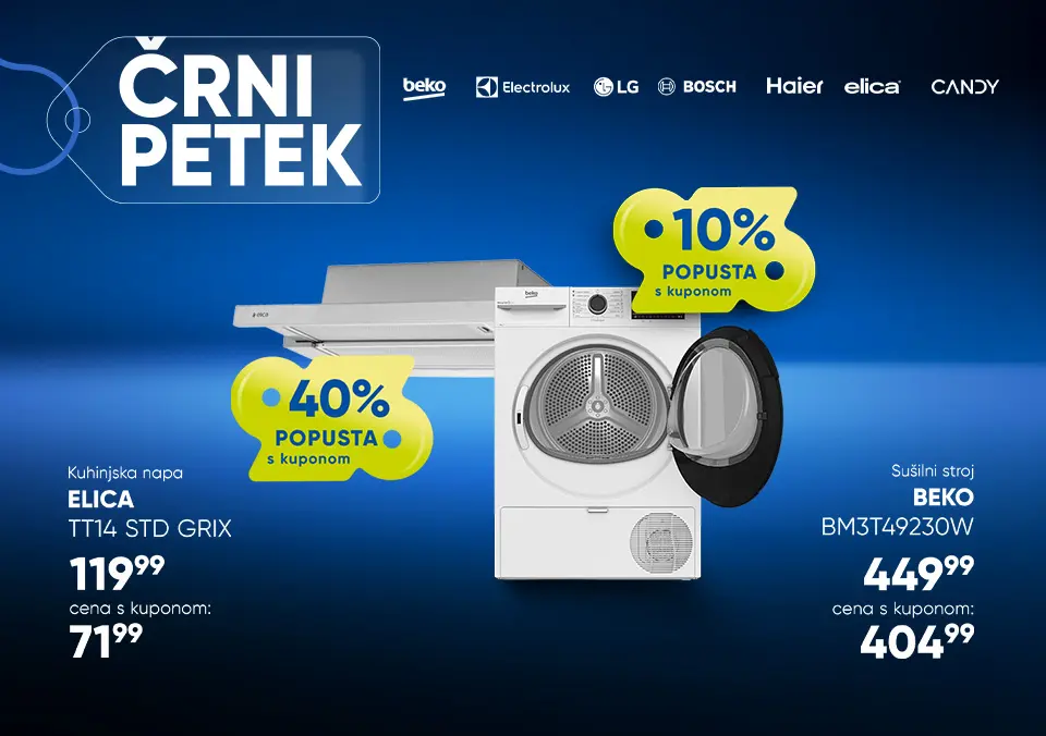 Uporabi kupon in izkoristi popust na belo tehniko