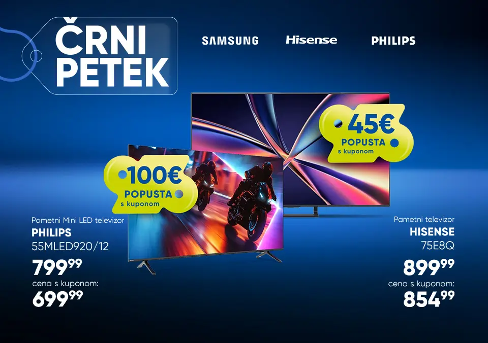 Uporabi kupon in izkoristi popust na televizorje