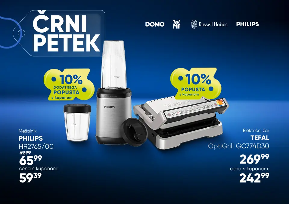 Uporabi kupon in izkoristi popust na male gospodinjske aparate