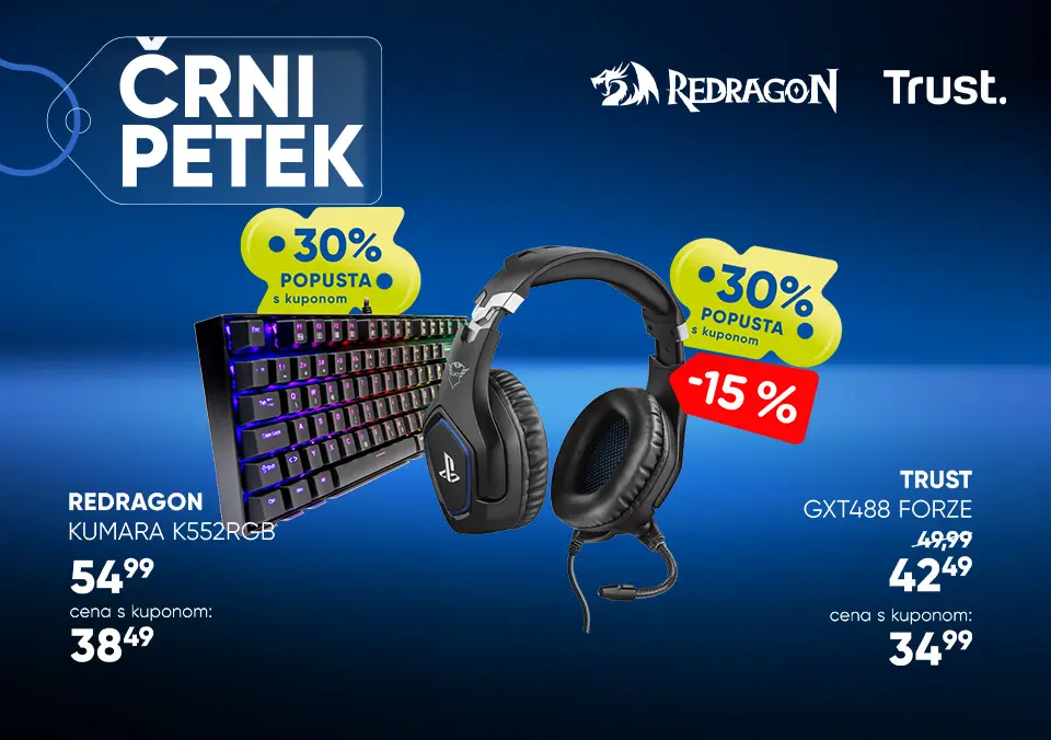 Uporabi kupon in izkoristi popust na gaming izdelke