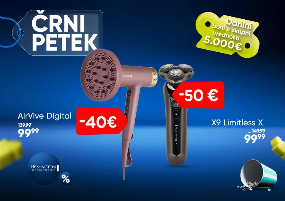 Kupi izdelke Remington in zadeni darilne bone Big Bang