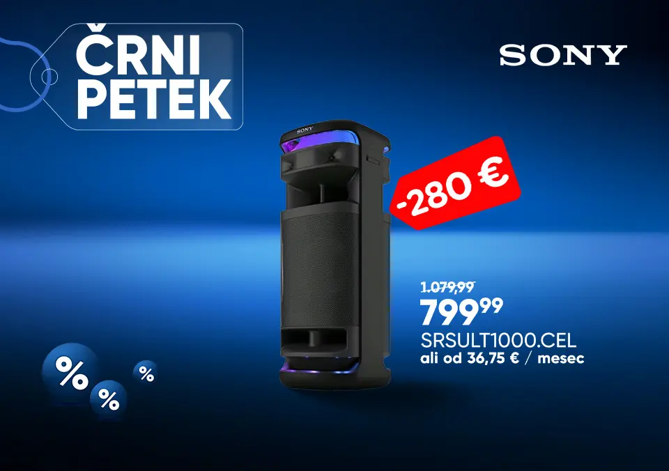 Sony zvočniki in slušalke po akcijskih cenah!