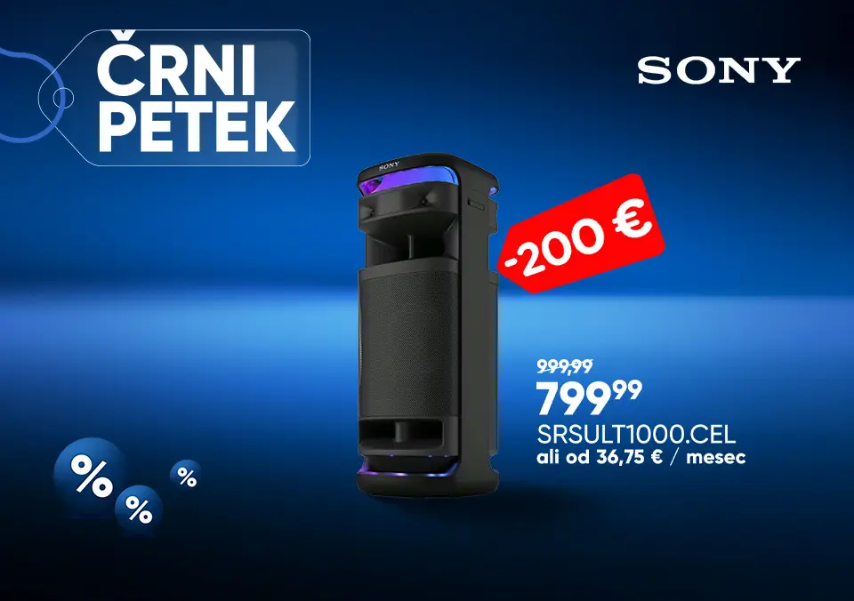 Sony zvočniki in slušalke po akcijskih cenah!