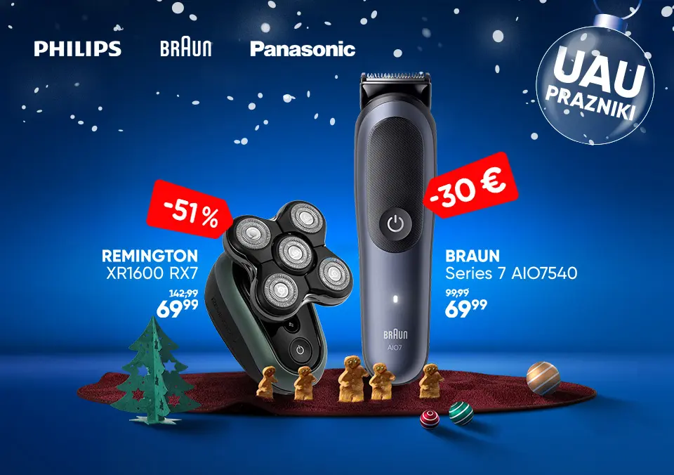 Praznične ponudbe brivnikov in urejevalnikov