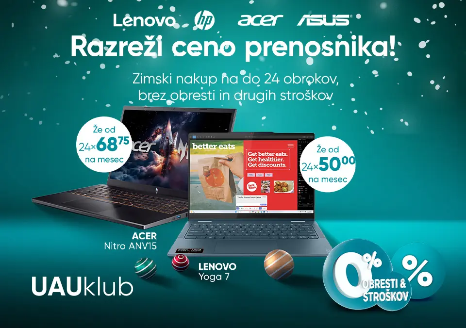 Razreži ceno prenosnika!