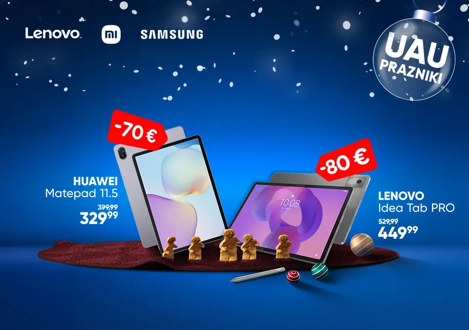 Velika izbira tablic po prazničnih cenah