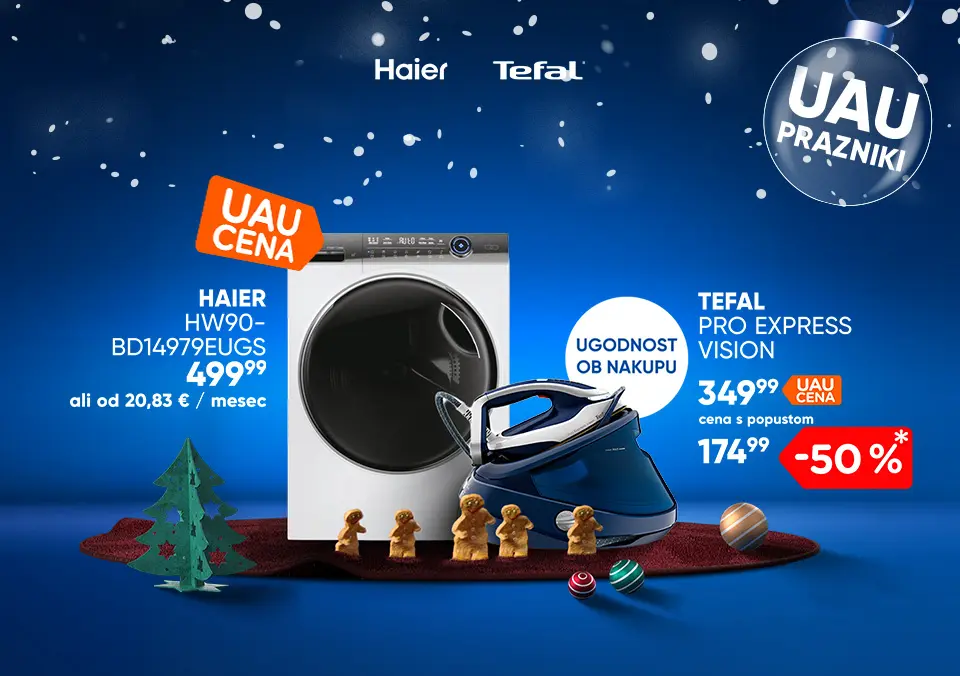 Ugodnost ob nakupu pralnega ali sušilnega stoja Haier!