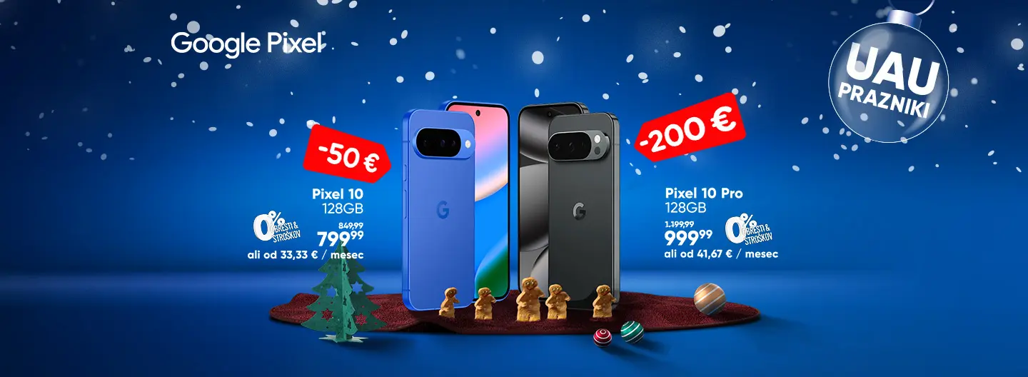 Ujemi praznične cene Google Pixel telefonov!