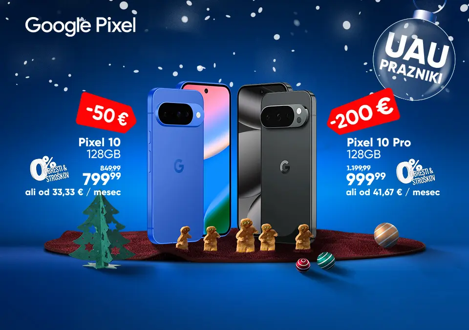 Ujemi praznične cene Google Pixel telefonov!