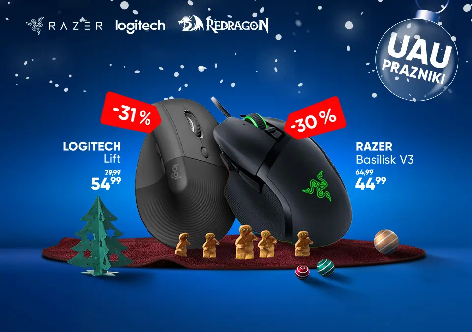 Miške in podloge po prazničnih cenah!