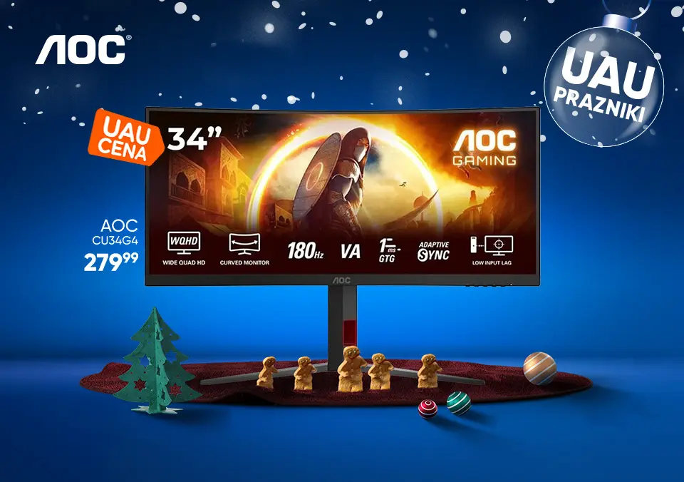 AOC monitorji po prazničnih cenah!