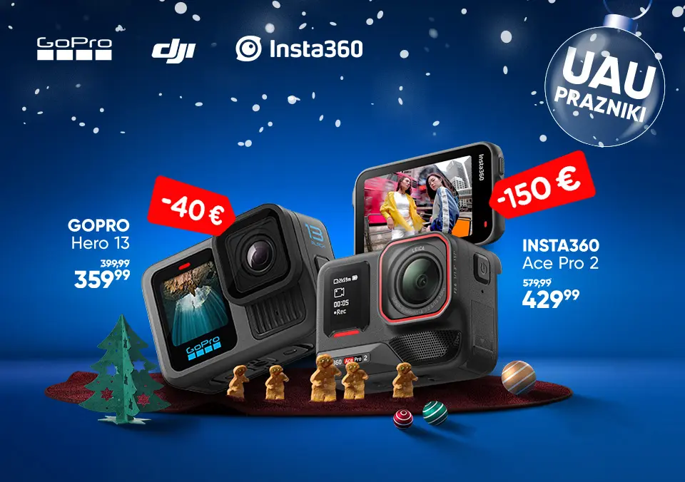 Akcijske kamere po prazničnih cenah