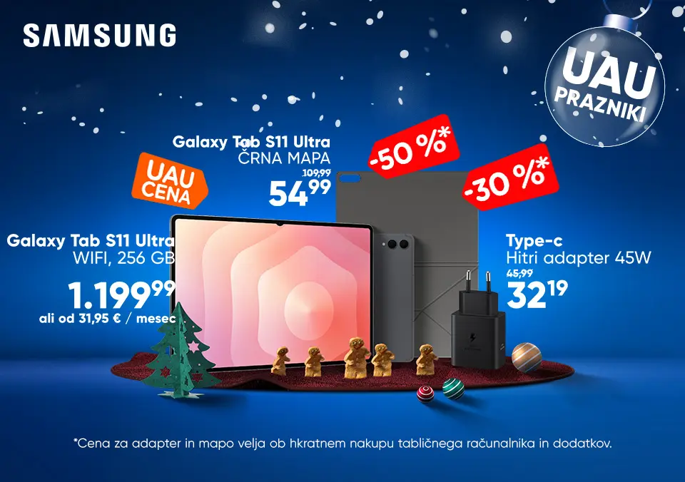 Izberi Galaxy tablico in prihrani ob nakupu dodatkov!