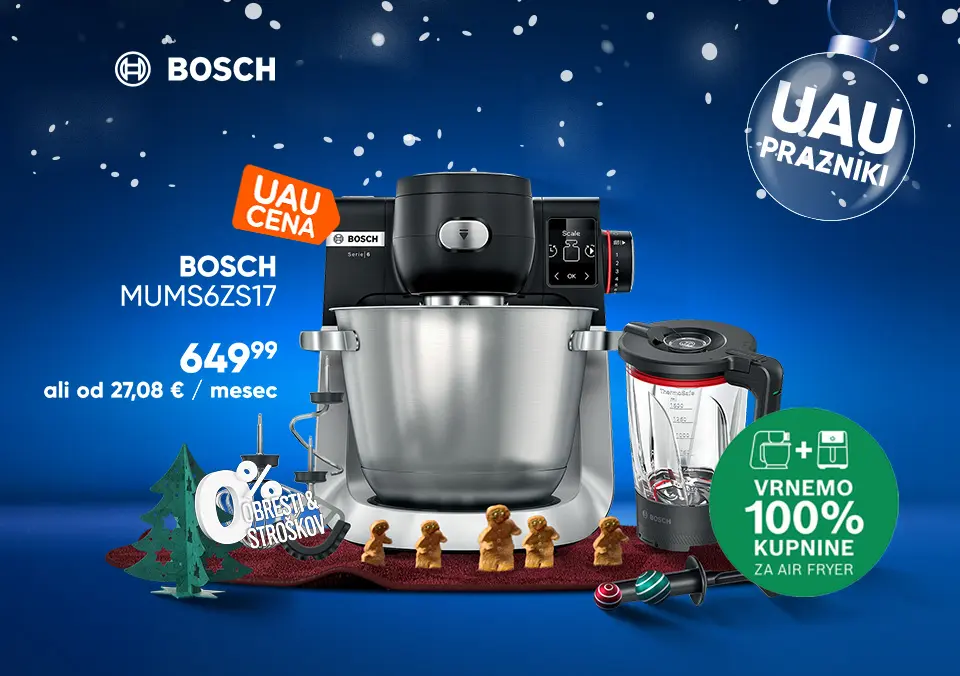Do prazničnih dobrot z Bosch aparati!