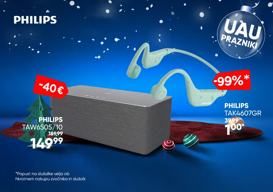 Kupi zvočnik in prejmi slušalke za 1 €!