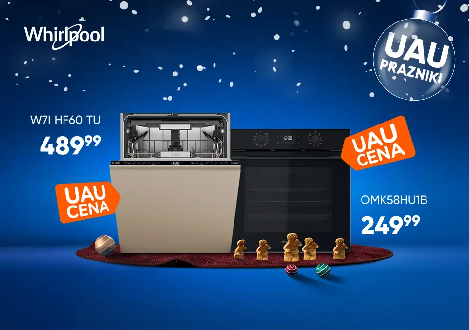 Praznične cene bele tehnike Whirlpool