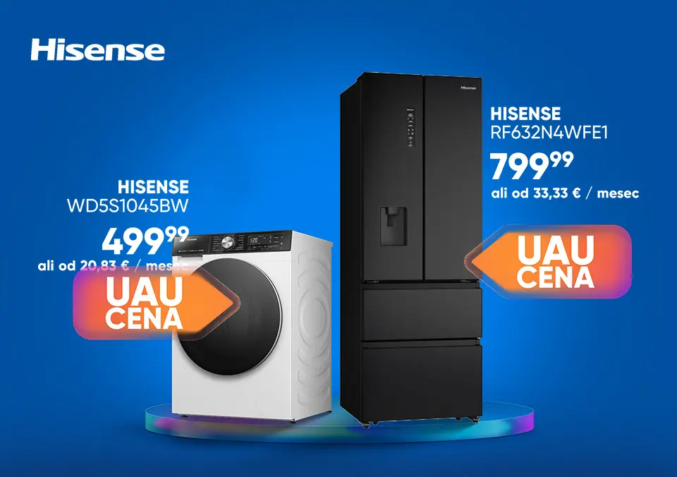 Hisense bela tehnika, ki misli namesto tebe!