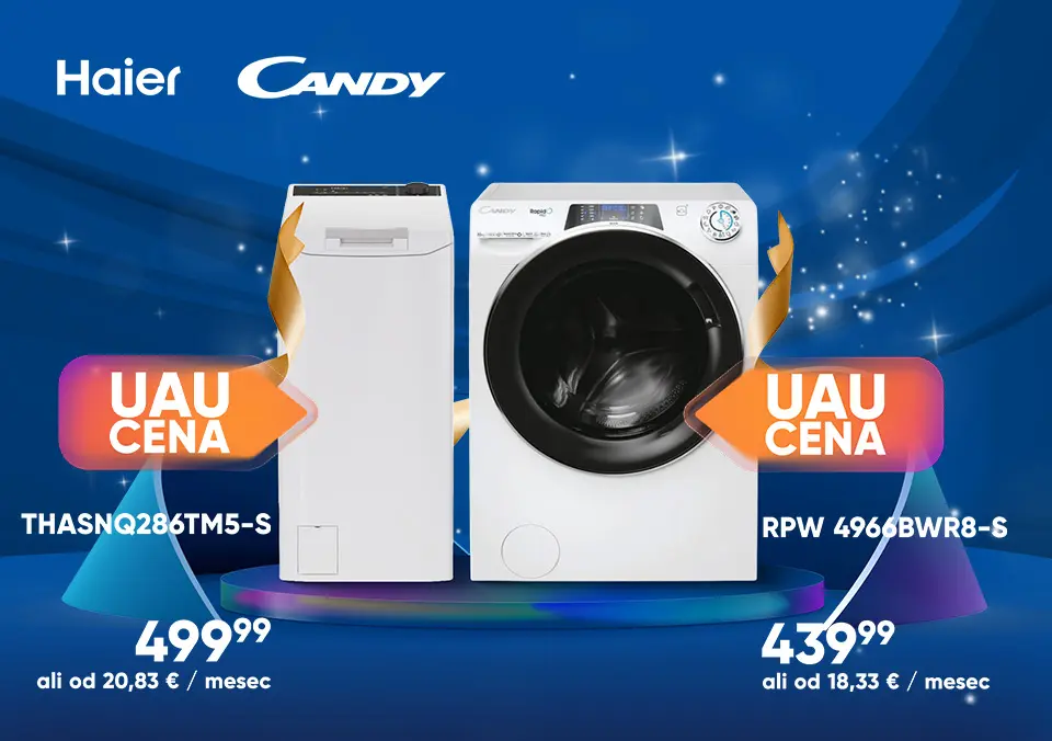 Izberi pralne in sušilne stroje za UAU leto!