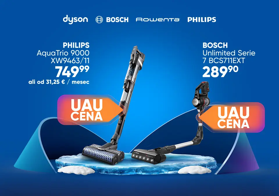 Izjemna ponudba pokončnih sesalnikov